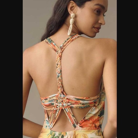 Pilcro x Anthropologie tiered floral maxi dress - Picture 3 of 3